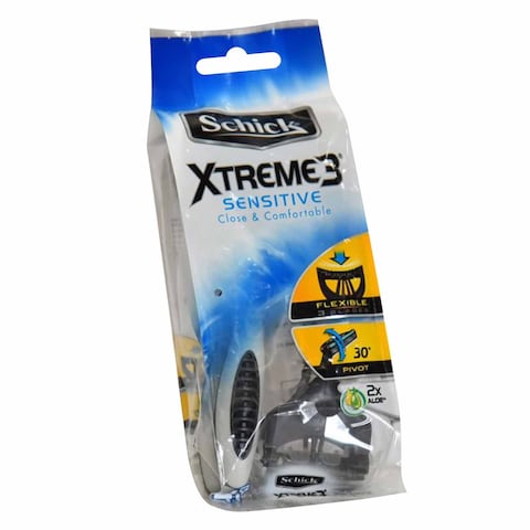 Schick Xtreme 3 Sensitive Disposable Razors For Men 4 Pieces