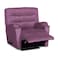 In House Velvet Rocking &amp; Rotating Recliner Chair - Light Purple - AB03