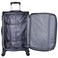 Eminent Expandable Luggage Trolley Bag Soft Suitcase for Unisex Travel Polyester Shell Lightweight with TSA lock Double Spinner Wheels E765SZ Medium Checked 24 Inch Black