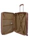 طقم حقائب سفر بعجلات مكون من 4 قطع بني