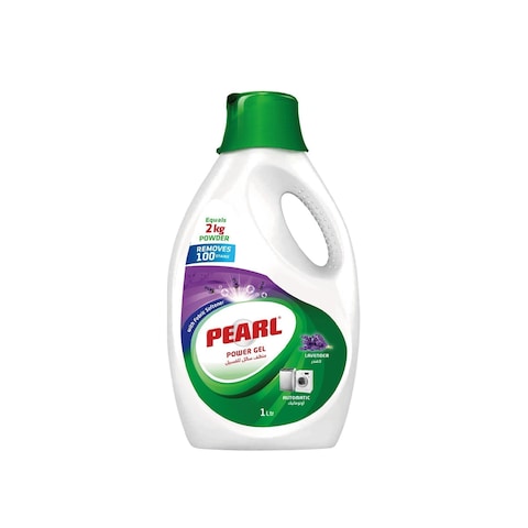 Pearl Power Gel Liquid Detergent For Washing Lavender Bottle 1L