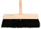 Moonlight Hard Bristles PVC Broom - 30 cm, Black