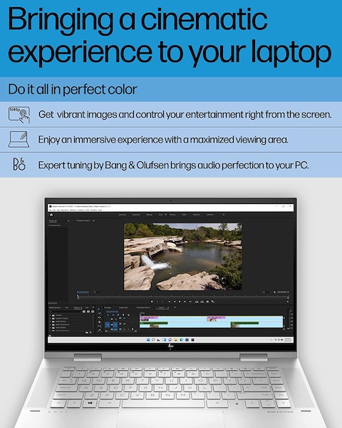 HP Envy x360 Convertible 15-inch Laptop, Intel Core i7-1260P Processor, Intel Iris Xe Graphics, 16GB RAM, 1TB SSD, Windows 11 Home (15-es2026nr, Natural Silver Aluminum)