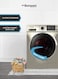 Bompani BO5283BI8500SS Silver Washer/Dryer, 8kg Front Load Washer &amp; 6kg Dryer Combo, BLCD Inverter Motor, Electromagnetic Lock, 16+3 Programs For Efficient, Stylish, Warranty-Backed Performance