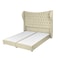 In House Lisbon Velvet Bed Frame - Queen - 200x160 cm - Beige