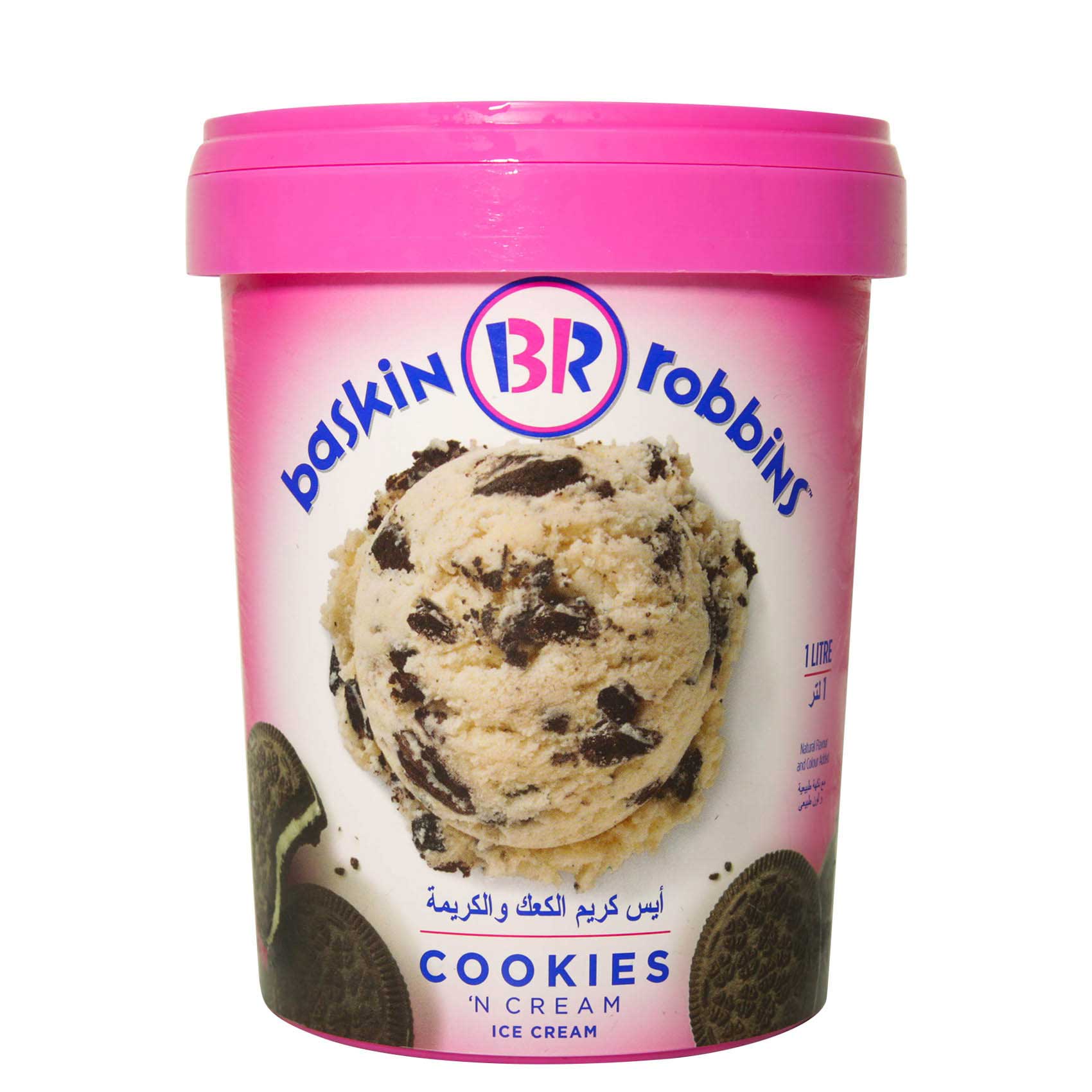 Baskin Robins Cookies &#39;N&#39; Cream Ice Cream 1L