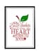 Spoil Your Wall Motivational Quote Wall Poster With Frame White/Red/Green 30x40cm