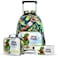 Eazy Kids - 18" School Bag Lunch Bag Pencil Case Set of 3 Dinosaur - Green