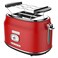 Westinghouse Retro Series Toaster WKTTB857RD, 815 W, Cranberry Red, Adjustable Browning Settings