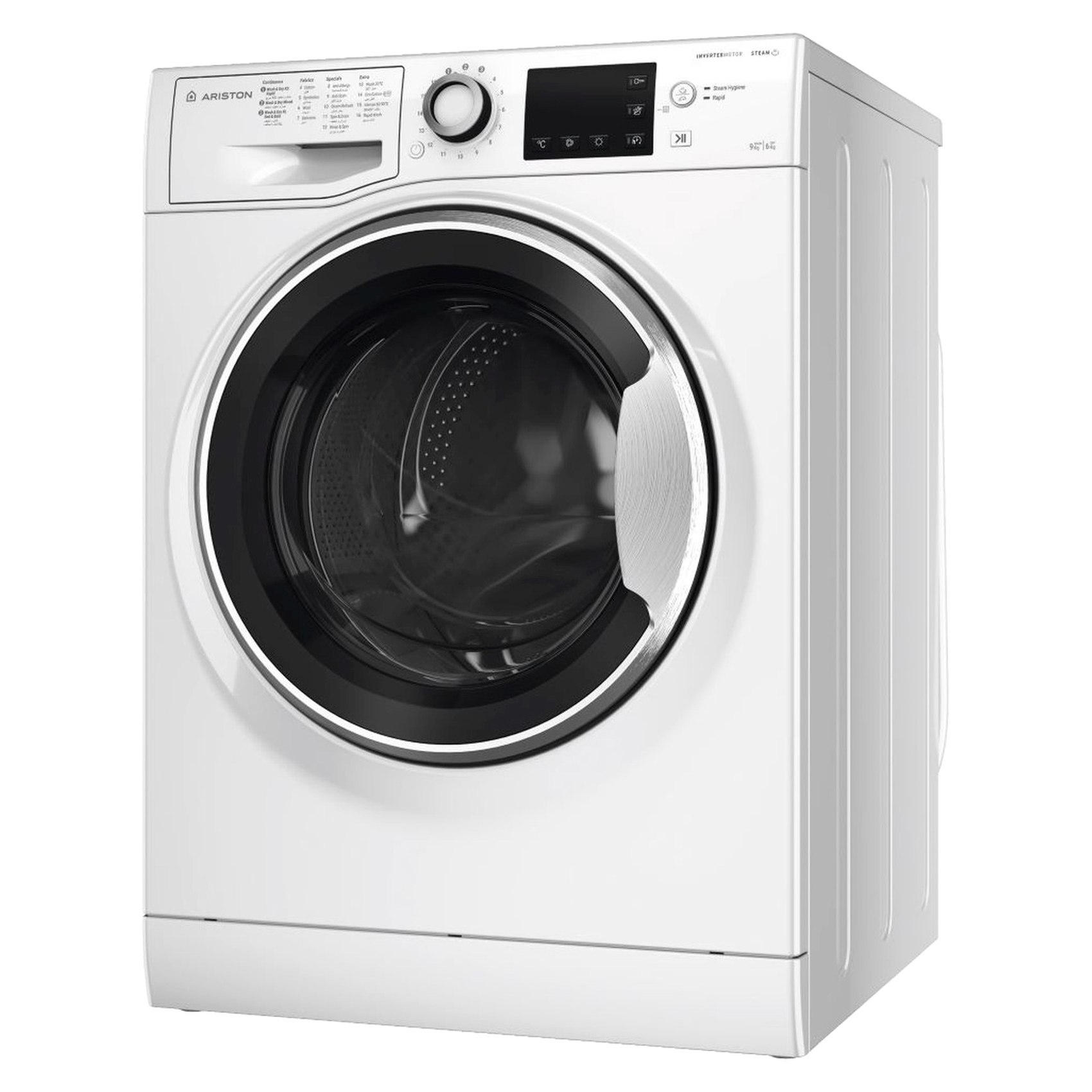 Ariston Front Loading Washer 9kg With Dryer 6kg NDB96SGCC White