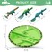 Eazy Kids Eating Plate w/ Spoon, Fork &amp; Pusher - Dinosaur
