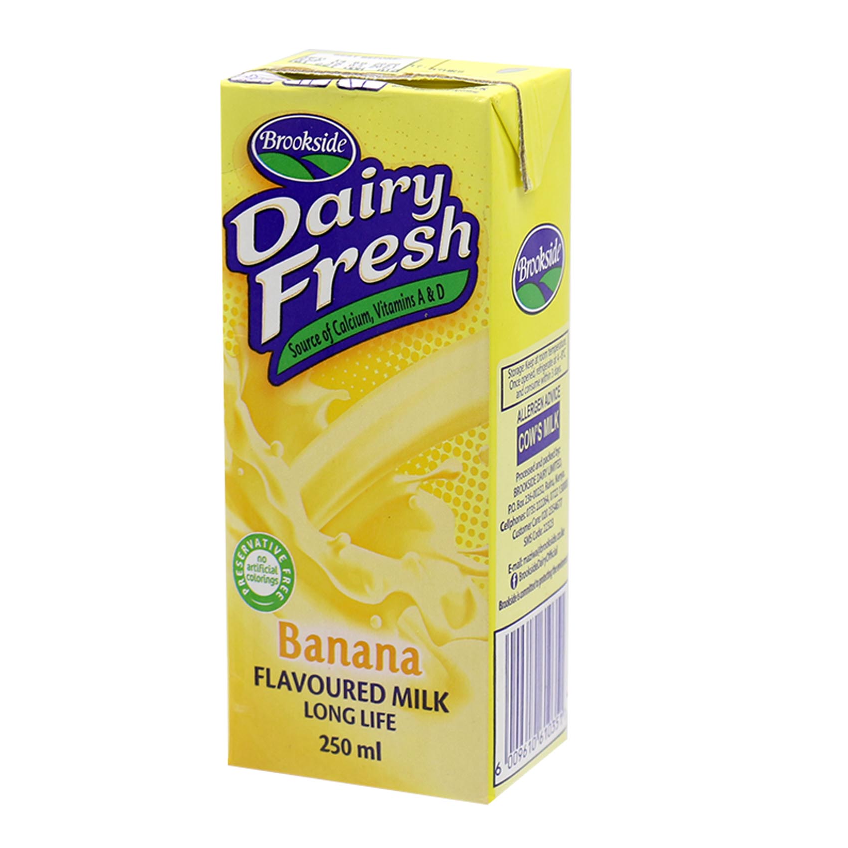 Brookside Dairy Fresh  Banana Flavoured Milk  250ml - Long Life