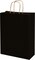 Markq Black Paper bags with handles 33 x 26 x 12 cm Large Kraft Gift bags for Birthday Party Supplies, Weddings, Shopping, Presents (12 Bags)