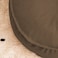 In House Round Decorative Linen Bean Bag - 90x40 cm - Brown