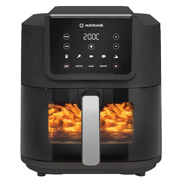 Nutricook Slim Air Fryer, NC-AFS200, Black, 7.6 L