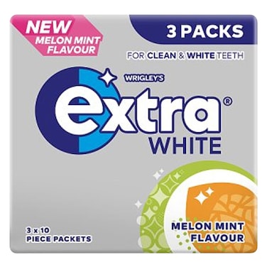 Wrigley&#39;s Extra White Melon Mint Flavour Chewing Gum 42g