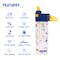 Eazy Kids Tritan Water Bottle w / Snack Box, T - Rex - Blue, 450ml