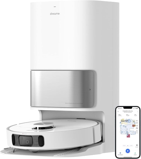 Dreame L10s Ultra Robot Vacuum Cleaner And Mop, With Self-Cleaning Station (Automatic Dust Collection, Mops Cleaning) 3D Obstacle Detection, 210m Suction 5300Pa, WiFi/APP/Alexa - 2 Year Warranty