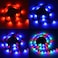 Generic-DC5V 10W 2M 120 LEDs RGB Strip Light with Remote Control USB Powered Operated Brightness Adjustable Dimmable 16 Colors Multi-colored Changing Flash/ Strobe/ Fade/ Smooth 4 Lighting Modes IP65 Water