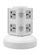 East Lady 2-Layer Multi Power Plug White/Grey