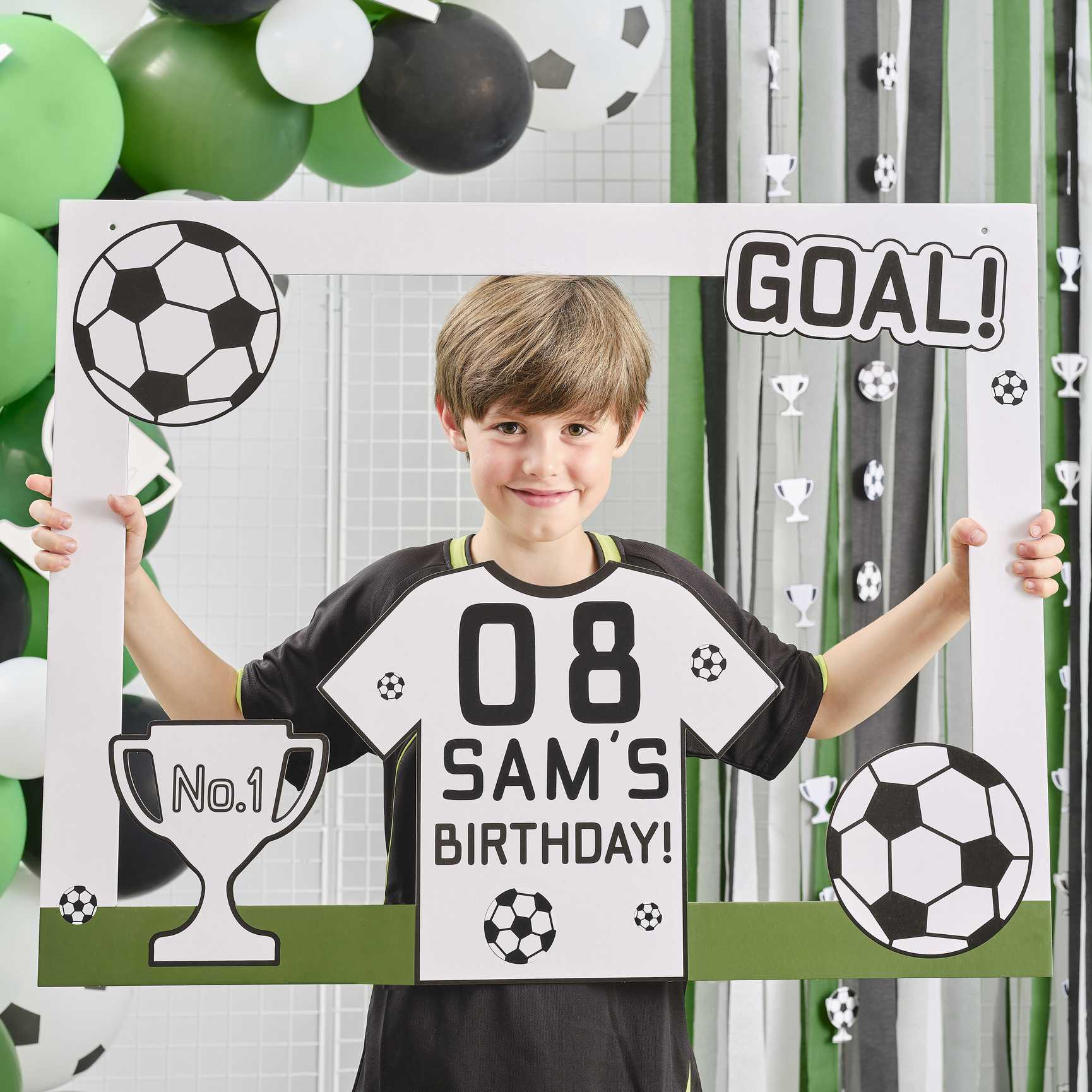 Customisable Football Party Photo Booth Frame