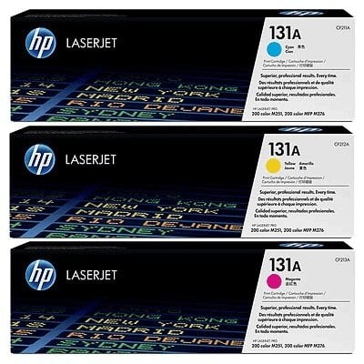 HP 131A Three Pack - Cyan, Magenta, Yellow