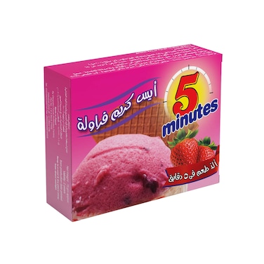 أيس كريم فراولة 5 مينيتس - 75 جرام