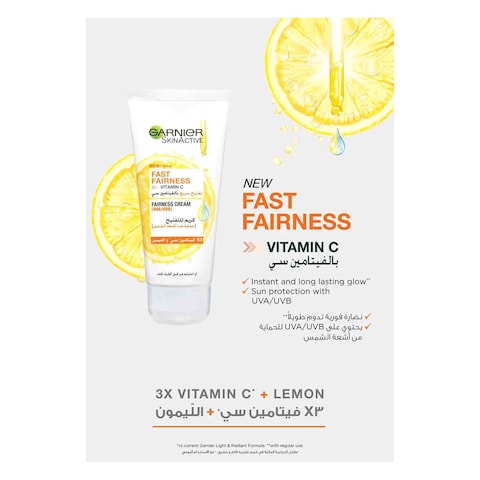 Garnier Fairness Cream Fast Fairness Vitamin C 25ml