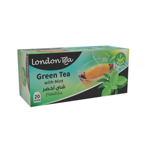 London Green Tea And Mint Tea Bags 20 Pieces