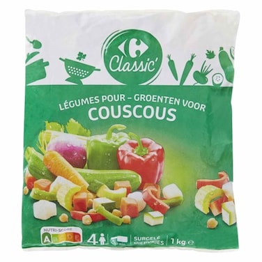 Carrefour Classic Frozen Couscous Vegetables 1Kg