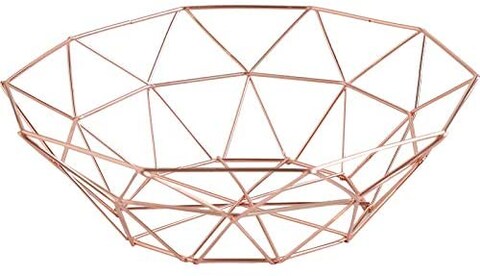 Aiwanto Fruit Bowl Fruit Basket Fruit Storage Basket Storage Box Fruit Tray for Dinning Table Gold