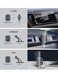 2 in-1 360&deg; Rotational Magnetic Car Mount Holder Black