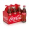 Coca-Cola Original Taste  Carbonated Soft Drink  Glass Bottle 290ml  Pack of 6