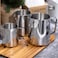 Generic-Silver Milk Frothing Pitcher Stainless Steel Creamer Frothing Pitcher Coffee Steaming Pitcher Milk Frothing Cup Milk Frothers-900ml