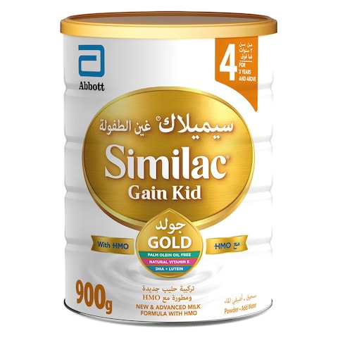 Abbott Similac Gain Kid Gold HMO Stage 4 Growing Up Formula Milk Powder 900g