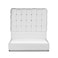 In House Al Shahba Velvet Bed Frame - Queen - 200x150 cm - White