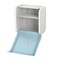 Vsell24&trade; Wall Mounted Self Adhesive Waterproof Tissue Paper Roll Dispenser Toilet Paper Napkin Holder Storage Box Compatible with Roll Paper Tissue Paper for Bathroom Kitchen Living Room Light Blue