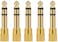 Mike Music 5Pcs Audio Jack Adapter 6.35mm Male 3.5mm Female Stereo Jack Convertor Plug For Microphone Headphone Amplifier