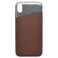 Cygnett Phone Case Element Premium Genuine Slim Stylish Soft Leather with Aluminium Case Full Protective Back Cover with Anti Shock For Apple iPhone XS (2018) / Apple iPhone X (2017) 5.8 inch - Brown