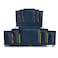 In House Paris Velvet Bed Frame - Single - 200x100 cm - Dark Blue