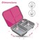 Eazy Kids 3 Compartment Bento Steel Lunch Box - Pink