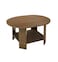 Emile Oval Shaped Wooden Coffee Table