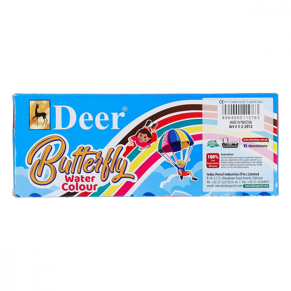 Deer Butterfly Water 12 Colours