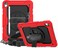 Remson Apple iPad Pro 11 (2018) Rugged Shockproof Drop Protection With 360 Rotating Kickstand/Shoulder Strap Case Cover (Red)