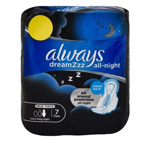 Always Pads Maxi Thick - All Night - 7 Pads