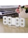 Generic 3D LED Digital Alarm Desk Clock White 21.2 X 8.3 X 3.5Centimeter