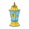 Wooden Fanous Ramadan Medium with Sound and Light - 2 Colors