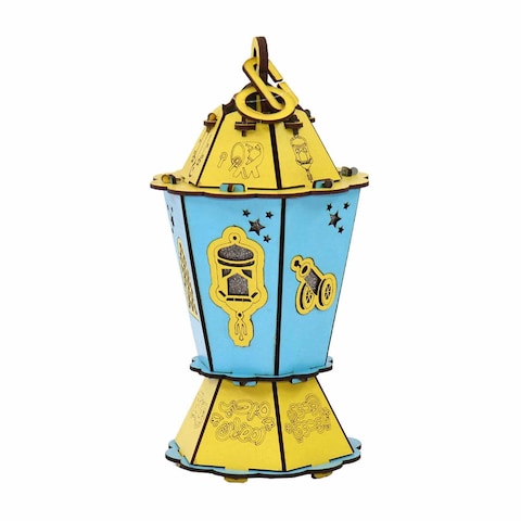 Wooden Fanous Ramadan Medium with Sound and Light - 2 Colors