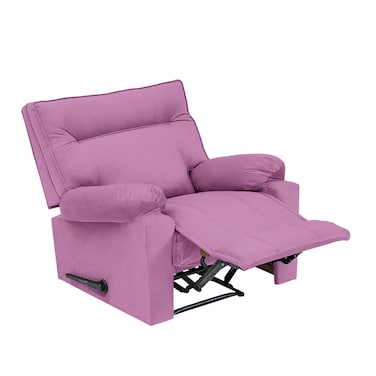 إن هاوس كرسي استرخاء هزاز ودوار منجد بالمخمل - بنفسجي فاتح - NZ10