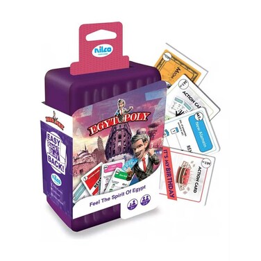 نيلكو إيجيتوبولي لعبة البطاقات داخل صندوق بلاستيكي